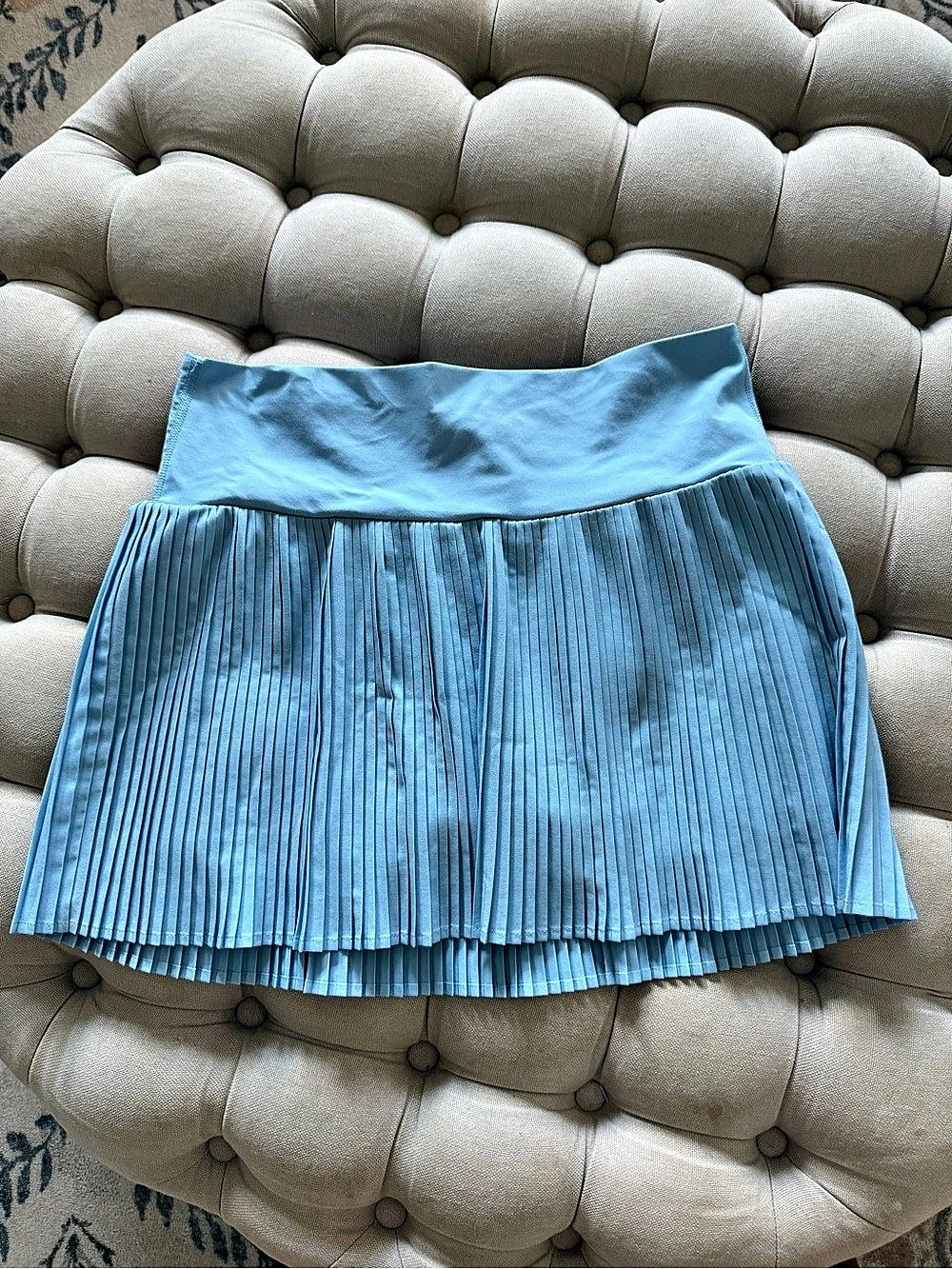JoyLab Pleated athletic Skort in Blue